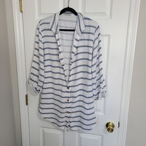 Summer button down top